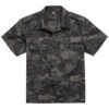Brandit US Shirt Ripstop Short Sleeve Dark Camo -Brandit || Mil-Tec || Condor Sales Brandit US Shirt Ripstop Short Sleeve Dark Camo 1 2