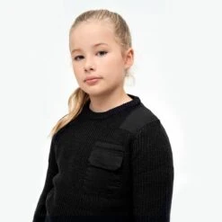 Brandit Kids BW Pullover Black -Brandit || Mil-Tec || Condor Sales BranditKidsBWPulloverBlack 3 1200x1200