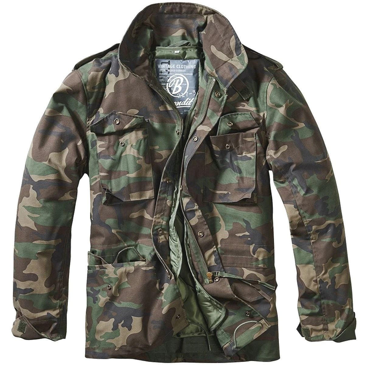 Brandit M-65 Classic Jacket Woodland 3 Brandit M-65 Classic Jacket Woodland