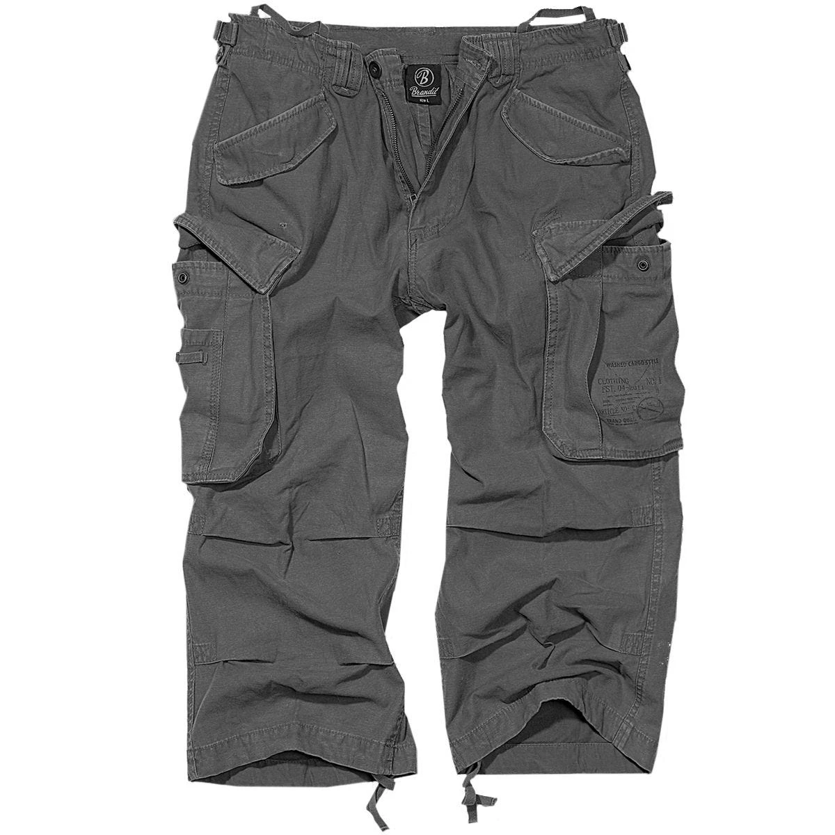 Brandit Industry Vintage 3/4 Shorts Anthracite 3 Brandit Industry Vintage 3/4 Shorts Anthracite