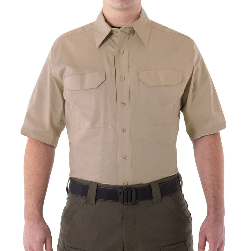 First Tactical Men's V2 Short Sleeve Tactical Shirt Khaki 3 First Tactical Men's V2 Short Sleeve Tactical Shirt Khaki
