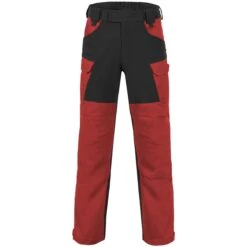 Helikon Hybrid Outback Pants DuraCanvas Crimson Sky / Black -Brandit || Mil-Tec || Condor Sales Helikon hybrid outback pants duracanvas crimsonred black 002