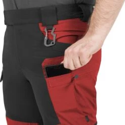 Helikon Hybrid Outback Pants DuraCanvas Crimson Sky / Black -Brandit || Mil-Tec || Condor Sales Helikon hybrid outback pants duracanvas crimsonred black 005