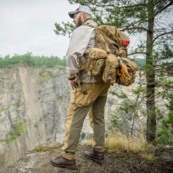 Helikon Hybrid Outback Pants DuraCanvas Crimson Sky / Black -Brandit || Mil-Tec || Condor Sales Helikon hybrid outback pants duracanvas crimsonred black 008