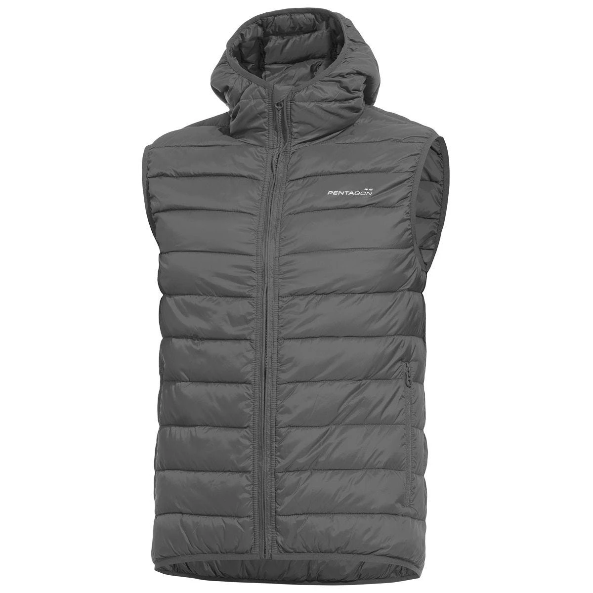 Pentagon Aurora Puffer Vest Cinder Grey