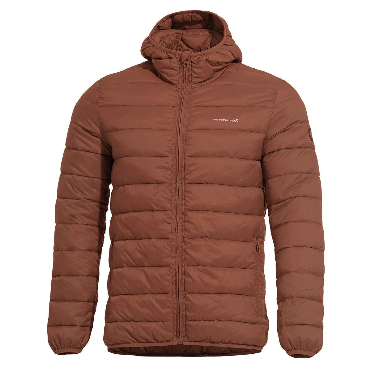 Pentagon Aurora Puffer Jacket Maroon Red