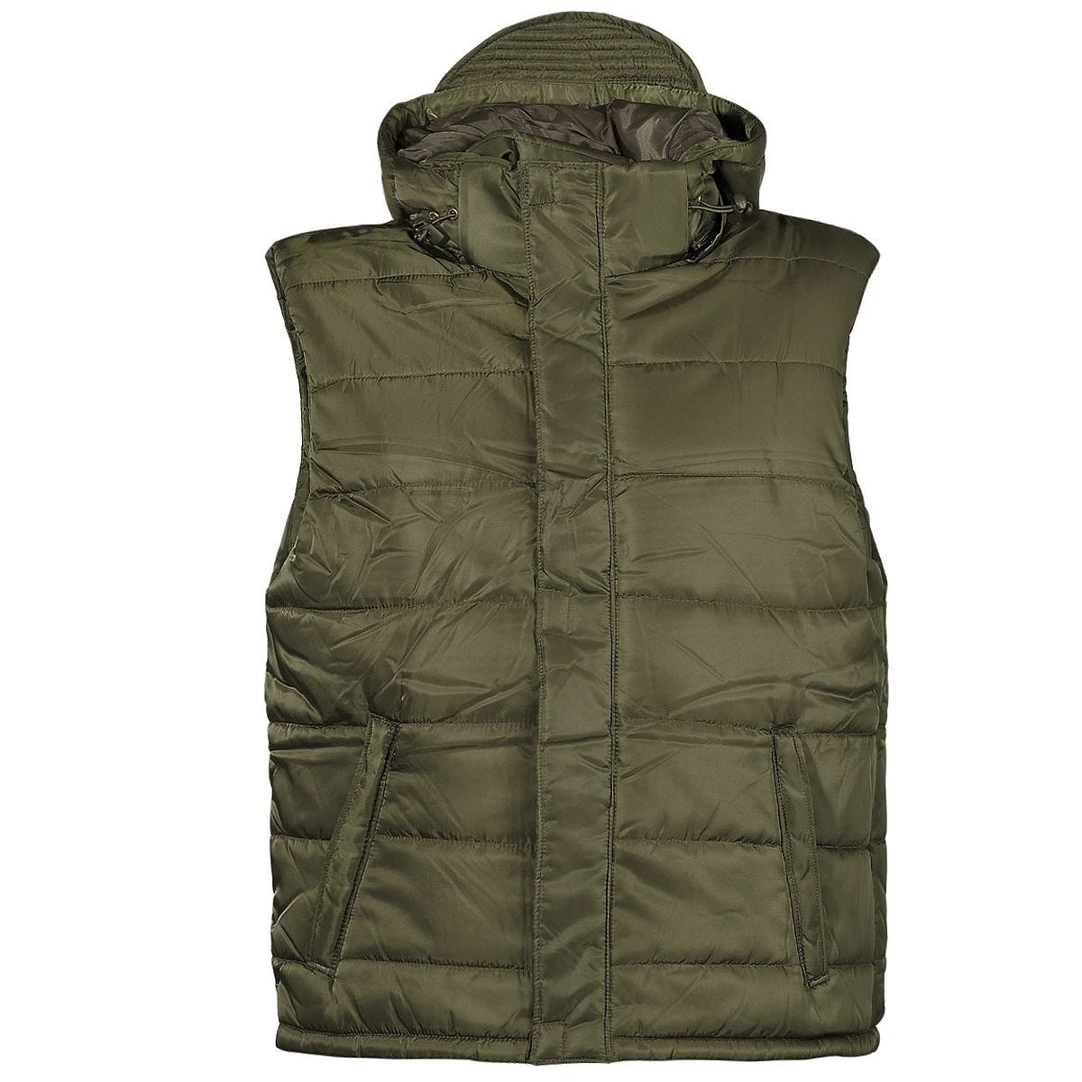 MFH Lined Vest With A Detachable Hood OD Green 3 MFH Lined Vest With A Detachable Hood OD Green