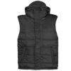 MFH Lined Vest With A Detachable Hood Black -Brandit || Mil-Tec || Condor Sales MFH 04155 Vest Lined Detachable Hood black 001 1