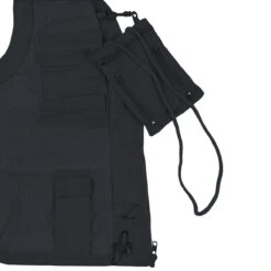 Fox Outdoor Microfibre Vest Black -Brandit || Mil-Tec || Condor Sales MFH 04303A Outdoor Vest Microfibre Black 003