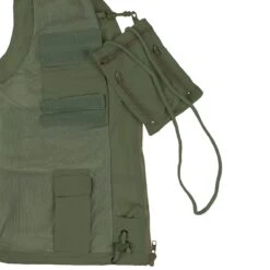 Fox Outdoor Microfibre Vest OD Green -Brandit || Mil-Tec || Condor Sales MFH 04303B Outdoor Vest Microfibre OD Green 003