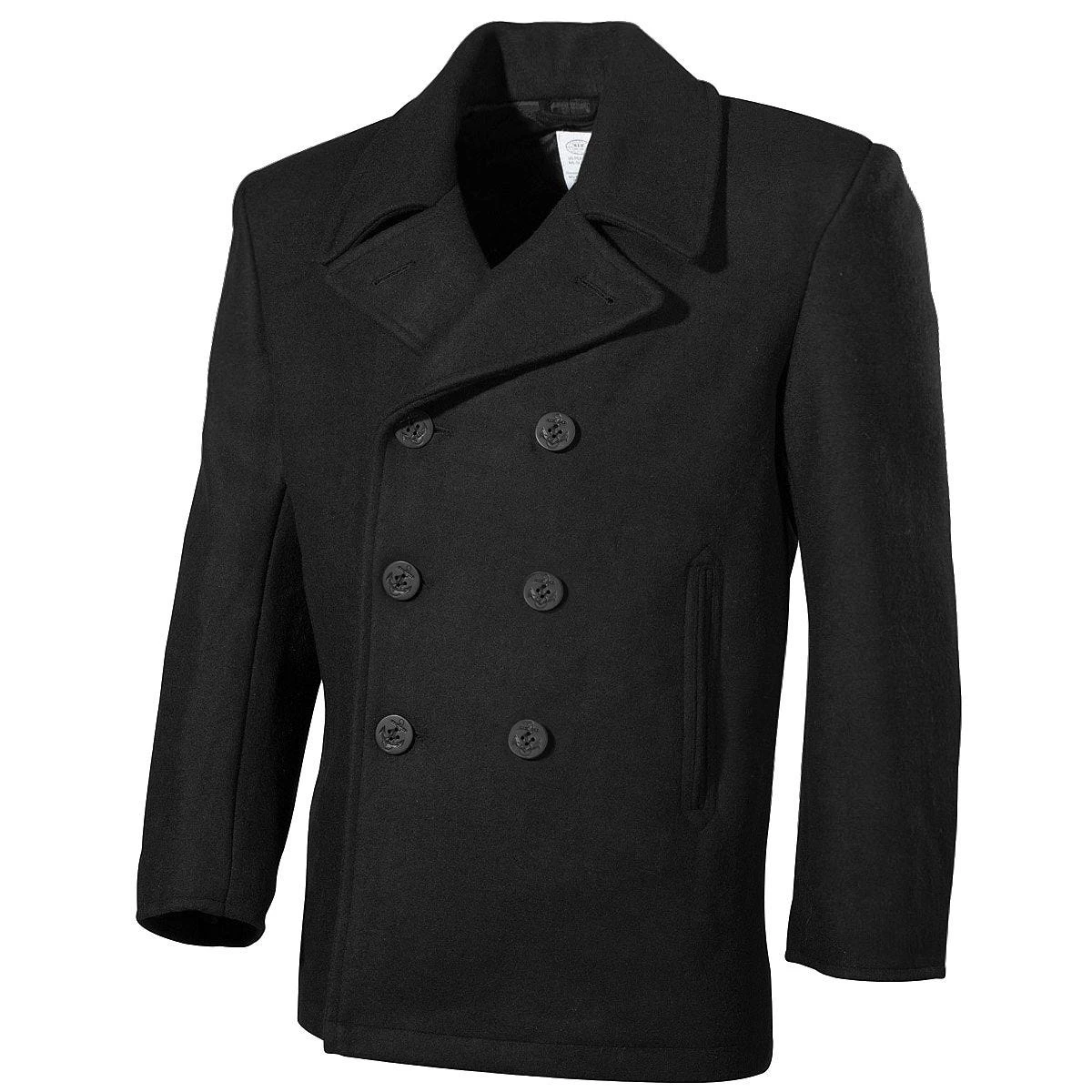 MFH US Pea Coat Black 3 MFH US Pea Coat Black