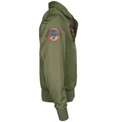 Mil-Tec Top Gun Flight Jacket Hornet Olive Drab -Brandit || Mil-Tec || Condor Sales Mil Tec Top Gun Flight Jacket Hornet Olive Drab 3 1200x1200