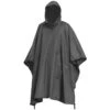 Waterproof Poncho Ripstop Black