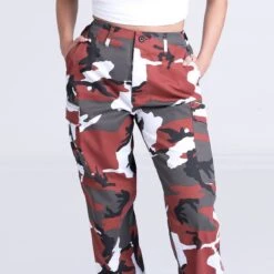 Mil-Tec Ladies Ranger Trousers Red Camo -Brandit || Mil-Tec || Condor Sales RED CARGO WOMEN 12 07 05