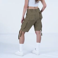 Surplus Ladies Airborne Vintage Shorts Washed Olive -Brandit || Mil-Tec || Condor Sales SURPLUS W 07 3598 61 OLIVE 02 1