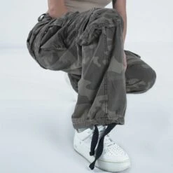 Surplus Ladies Airborne Vintage Trousers Black Camo -Brandit || Mil-Tec || Condor Sales W 05 3598 42 SURPLUS AIRBORNE VINTAGE TROUSERS BLACKCAMO 02