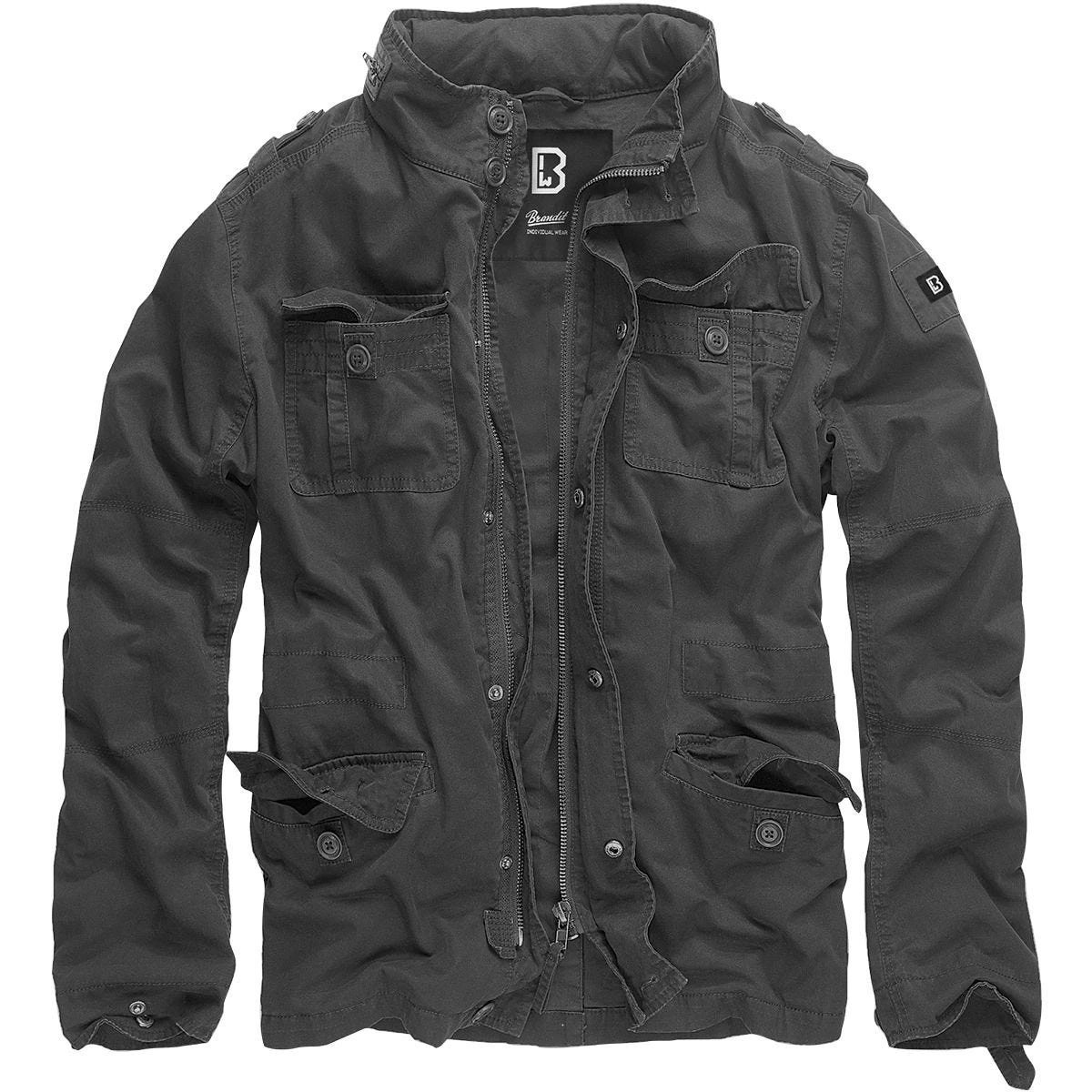 Brandit Britannia Jacket Black 3 Brandit Britannia Jacket Black