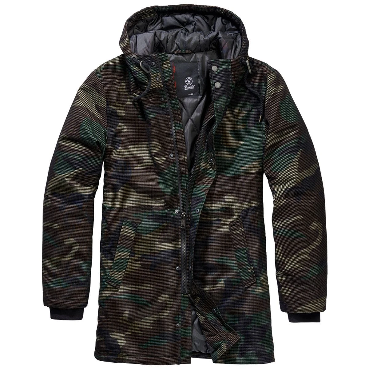 Brandit Grid Camo Parka Woodland 3 Brandit Grid Camo Parka Woodland
