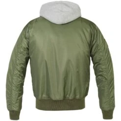 Brandit MA1 Sweat Hooded Jacket Olive/Grey 5 Brandit MA1 Sweat Hooded Jacket Olive/Grey -Brandit || Mil-Tec || Condor Sales brandit ma1 sweat hooded olive grey 002 2