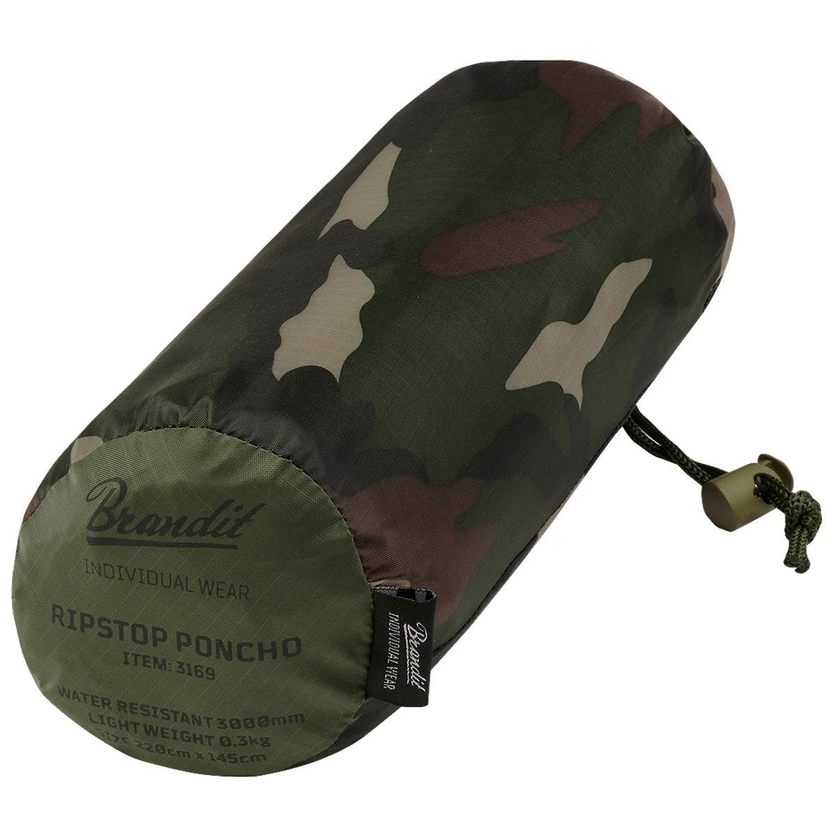 Brandit Ripstop Poncho Woodland 4 Brandit Ripstop Poncho Woodland - Image 2