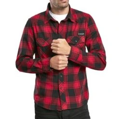 Brandit Check Shirt Red / Black -Brandit || Mil-Tec || Condor Sales brandit wear check shirt red black 2