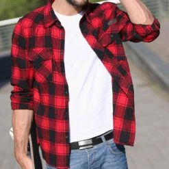 Brandit Check Shirt Red / Black -Brandit || Mil-Tec || Condor Sales brandit wear check shirt red black 4