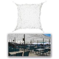 CamoSystems Shade Sail Net Broadleaf 3x6 White -Brandit || Mil-Tec || Condor Sales camosystems shade sail net broadleaf white 5 4