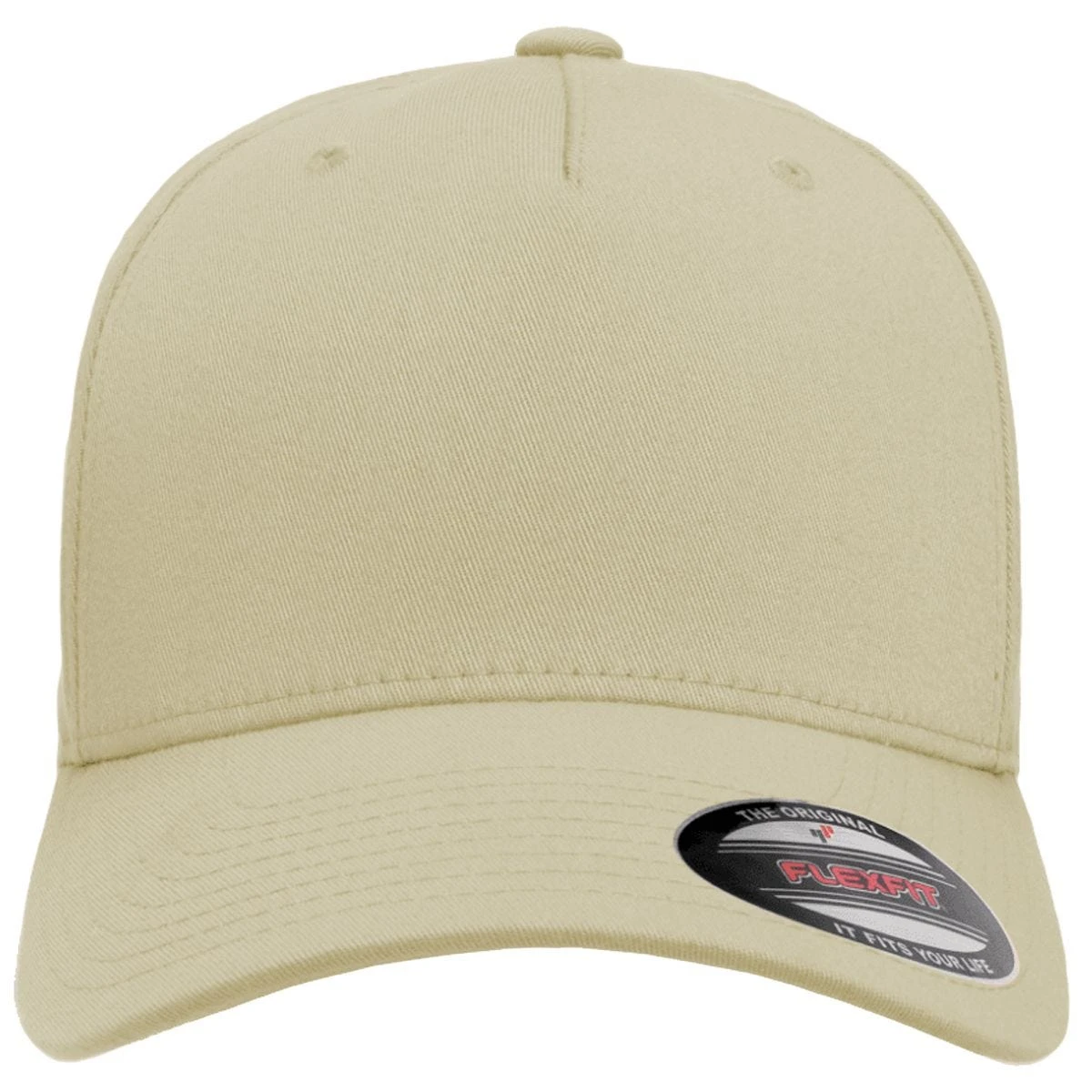 Flexfit 5 Panel Cap Khaki 4 Flexfit 5 Panel Cap Khaki - Image 2