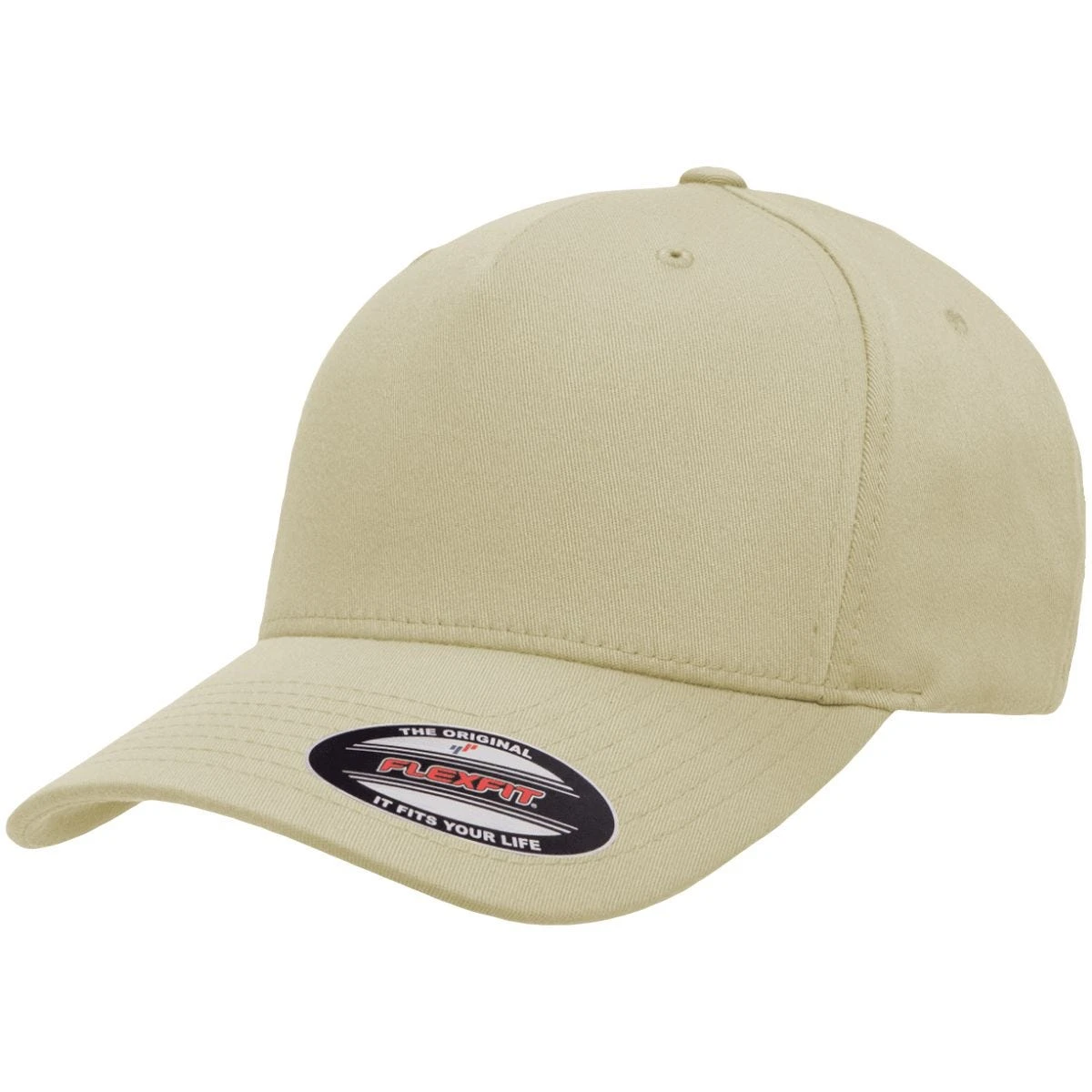 Flexfit 5 Panel Cap Khaki 5 Flexfit 5 Panel Cap Khaki - Image 3
