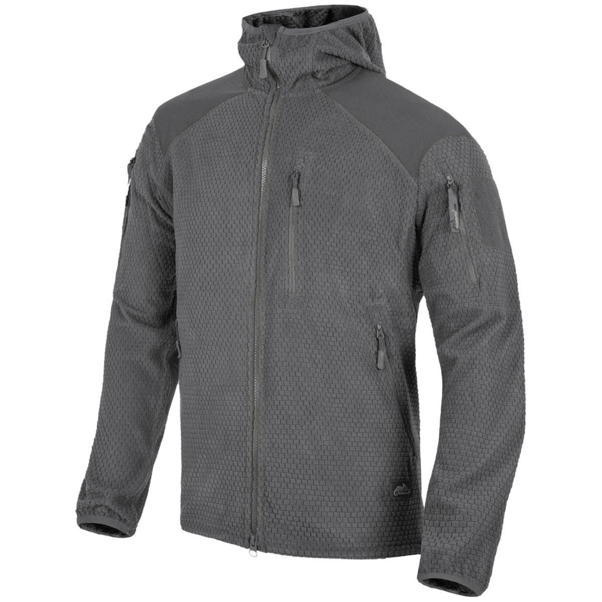 Helikon Alpha Hoodie Jacket Grid Fleece Shadow Grey 3 Helikon Alpha Hoodie Jacket Grid Fleece Shadow Grey