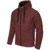 Helikon Covert Tactical Hoodie Full Zip Melange Red -Brandit || Mil-Tec || Condor Sales helikon covert tactical hoodie melange red 001