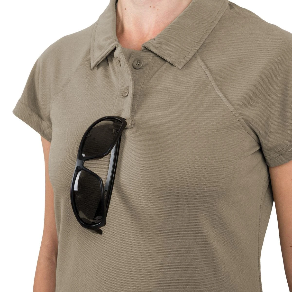 Helikon Women's Urban Tactical Line Polo Shirt TopCool Khaki 4 Helikon Women's Urban Tactical Line Polo Shirt TopCool Khaki - Image 2