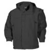MFH US Soft Shell Jacket Level 5 Black -Brandit || Mil-Tec || Condor Sales mfh us soft shell jacket black 001