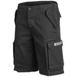 Mil-Tec Paratrooper Cargo Shorts Prewashed Black