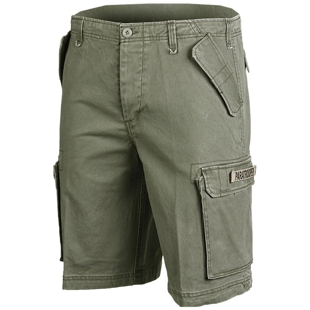 Mil-Tec Paratrooper Cargo Shorts Prewashed Olive 3 Mil-Tec Paratrooper Cargo Shorts Prewashed Olive