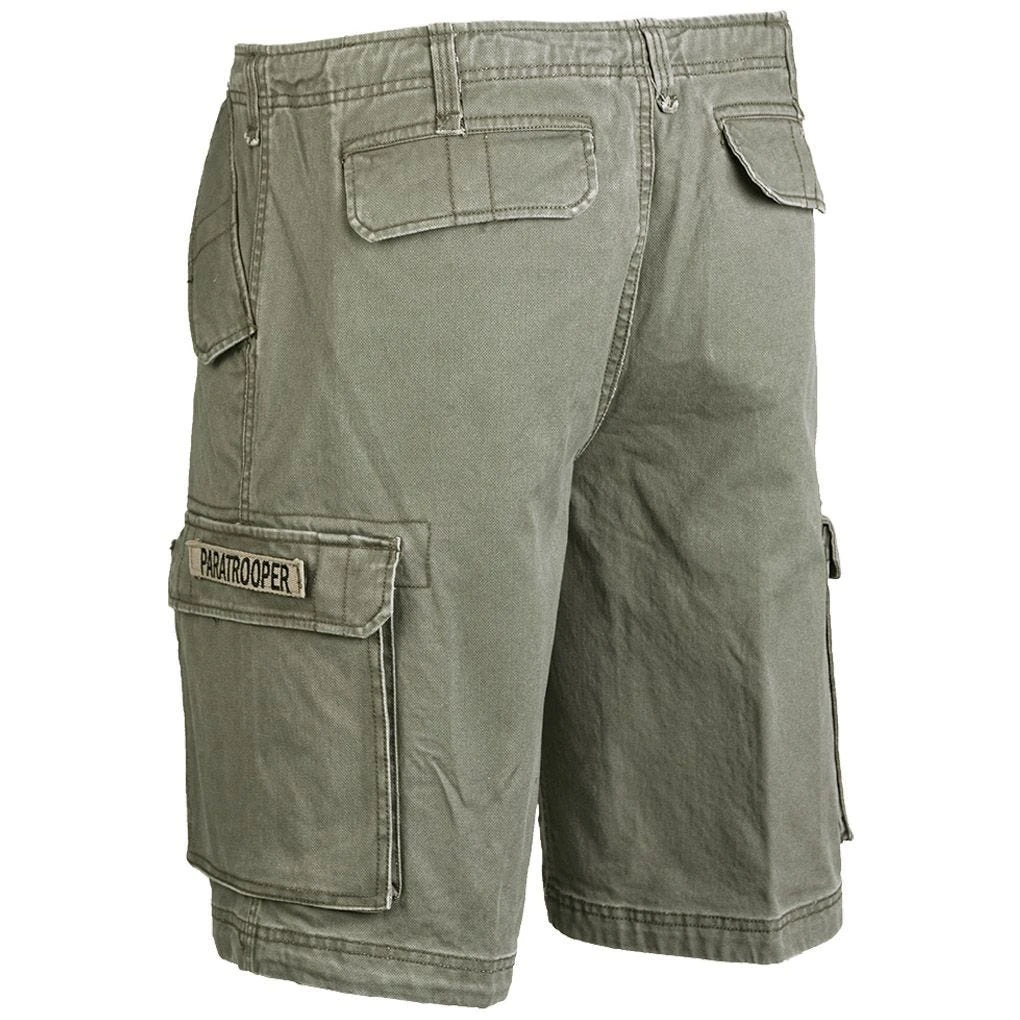 Mil-Tec Paratrooper Cargo Shorts Prewashed Olive 4 Mil-Tec Paratrooper Cargo Shorts Prewashed Olive - Image 2