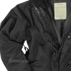 Mil-Tec ECWCS Jacket With Fleece Black -Brandit || Mil-Tec || Condor Sales mil tec ecwcs jacket black 5 1