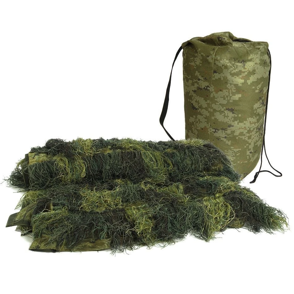 Mil-Tec Ghillie Cover 'Anti Fire' 140x100cm Woodland 3 Mil-Tec Ghillie Cover 'Anti Fire' 140x100cm Woodland