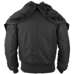 Mil-Tec N-2B Flight Jacket Black -Brandit || Mil-Tec || Condor Sales mil tec n2b jacket black 3aaa 4
