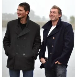 Mil-Tec US Navy Pea Coat Black -Brandit || Mil-Tec || Condor Sales mil tec pea coat 3b 1