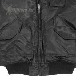 Mil-Tec CWU-45P Jacket With Fur Collar Black -Brandit || Mil-Tec || Condor Sales mil tec swat cwu jacket 5 1