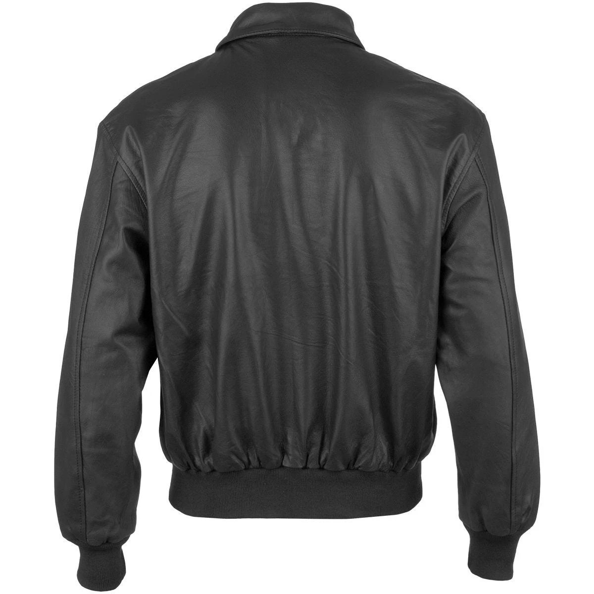 Mil-Tec A-2 Leather Flight Jacket Black 5 Mil-Tec A-2 Leather Flight Jacket Black - Image 3