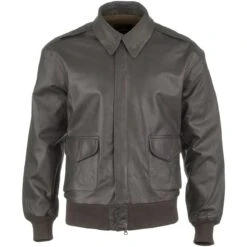 Mil-Tec A-2 Leather Flight Jacket Brown -Brandit || Mil-Tec || Condor Sales mil tec us leather jacket brown ALL 2 1