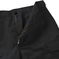 Propper BDU Shorts Polycotton Ripstop Black -Brandit || Mil-Tec || Condor Sales propper zip fly shorts black 3