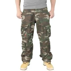 Surplus Airborne Vintage Trousers Woodland -Brandit || Mil-Tec || Condor Sales surplus airborne trousers wood 3bb 1