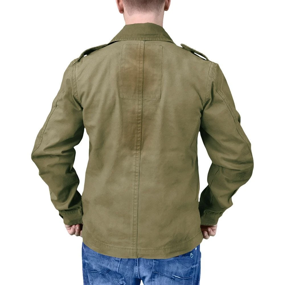 Surplus Heritage Vintage Jacket Olive 7 Surplus Heritage Vintage Jacket Olive - Image 5