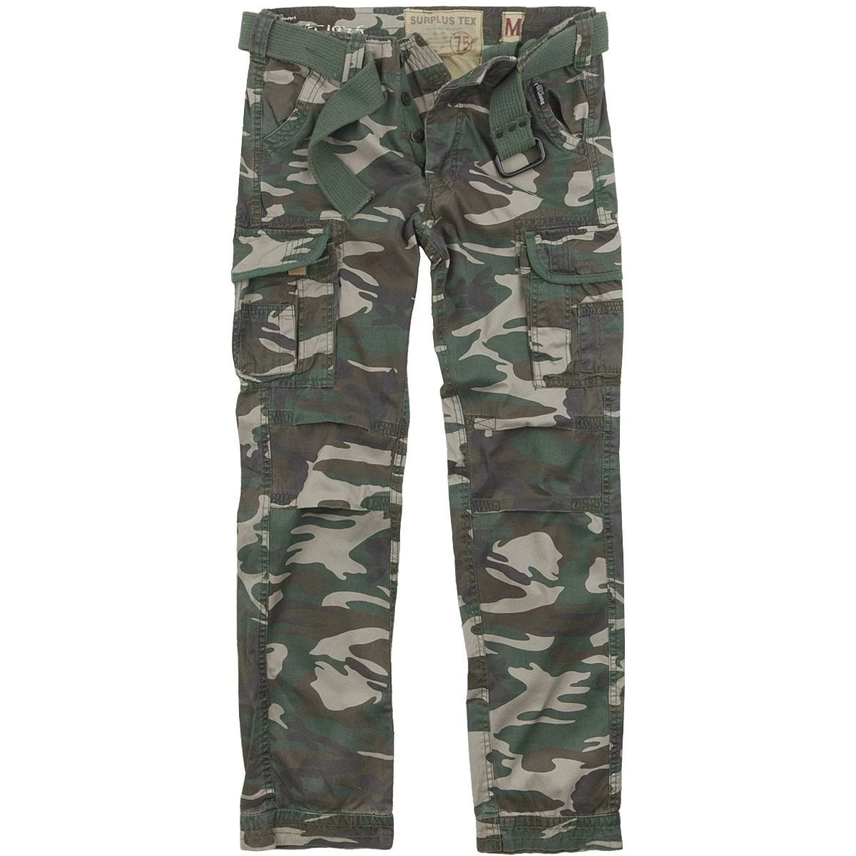 Surplus Premium Slimmy Trousers Woodland Washed 3 Surplus Premium Slimmy Trousers Woodland Washed