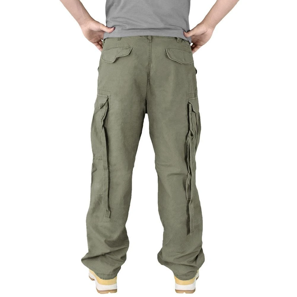 Surplus Vintage Fatigues Trousers Olive - Image 5