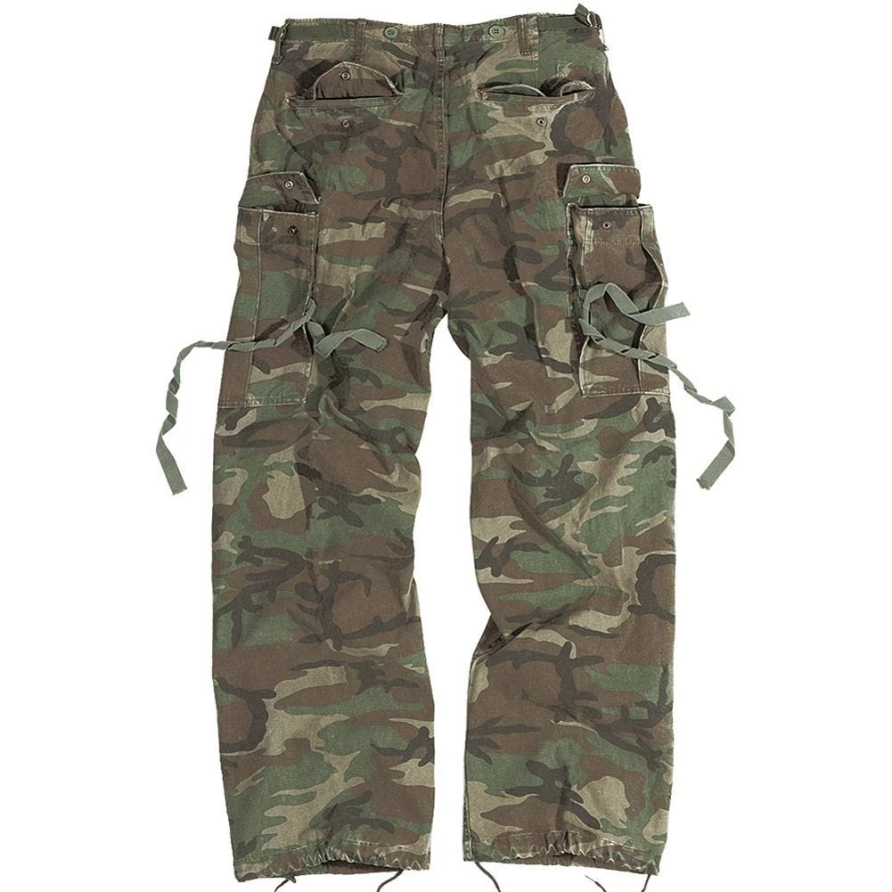 Surplus Vintage Fatigues Trousers Woodland 4 Surplus Vintage Fatigues Trousers Woodland - Image 2