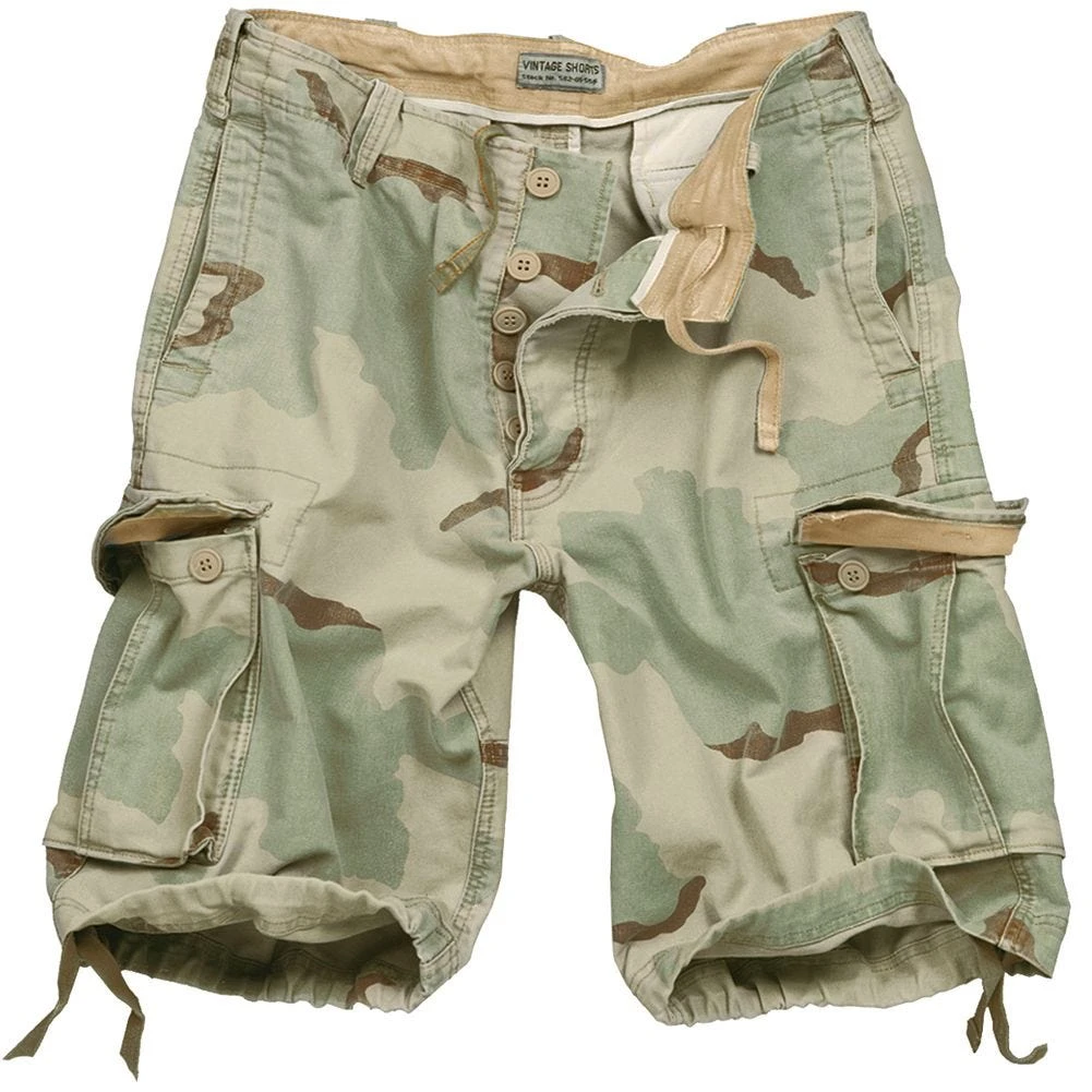 Surplus Vintage Shorts Washed 3-Colour Desert 3 Surplus Vintage Shorts Washed 3-Colour Desert